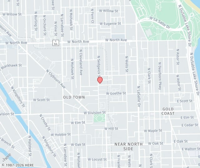 Location Map: 152 W. Huron Street, Suite 100 Chicago, Illinois 60654