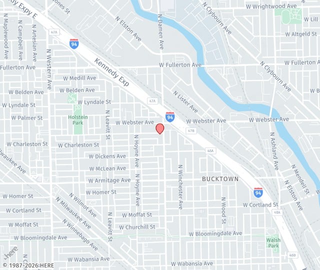 Location Map: 2138 N. Damen Avenue, Suite 1 Chicago, Illinois 60647
