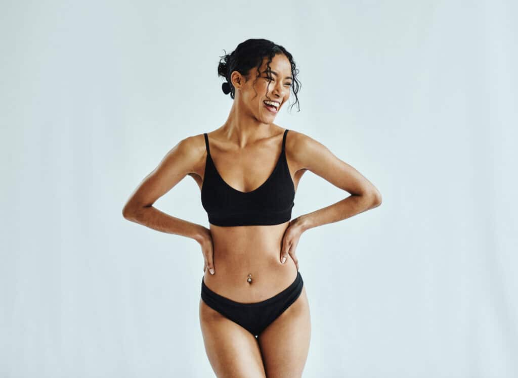 Woman has a nice physique after body contouring with VASER liposuction.