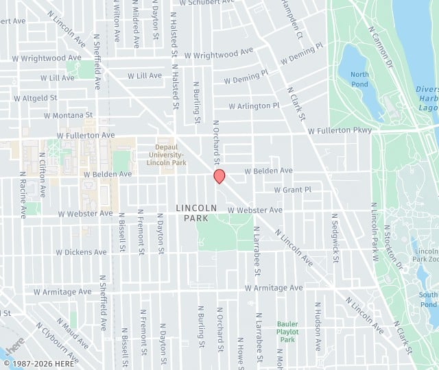 Location Map: 2266 North Lincoln Avenue, Unit 2 Chicago, Illinois 60614