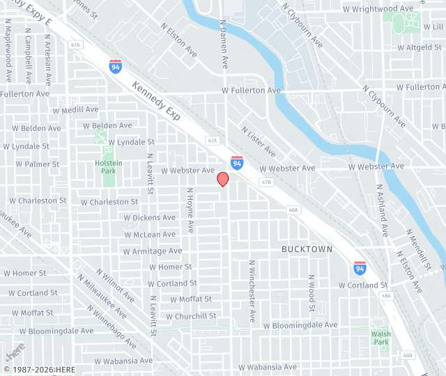 Location Map: 2138 N Damen Ave., Suite 1 Chicago, IL 60647